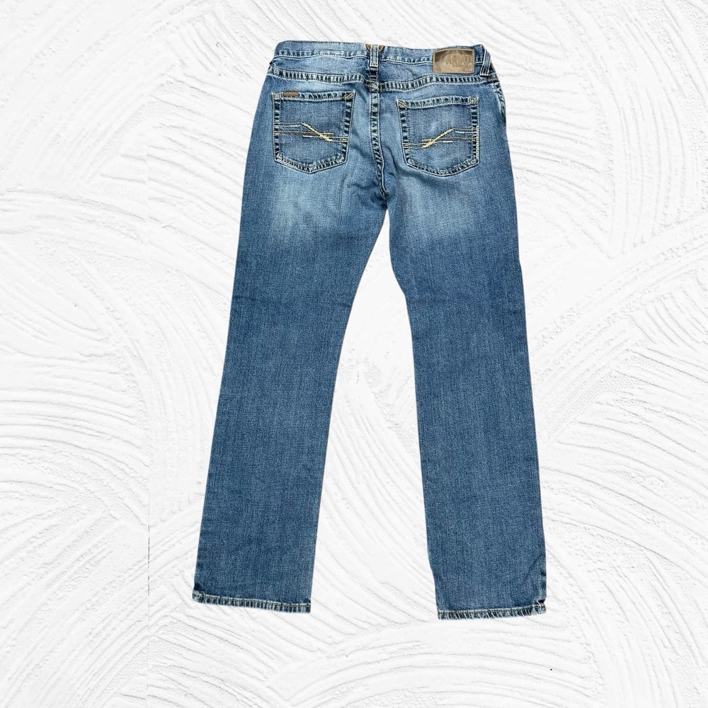 Ariat Denim Men's M4 Low Rise Straight Leg Stretch Medium Wash Jeans 34X32.5